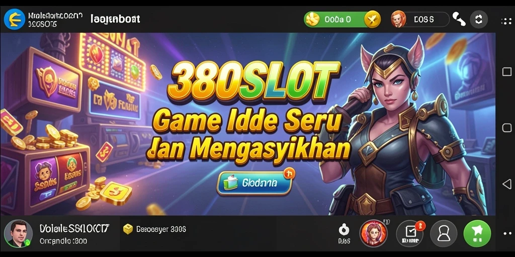 Tampilan gameplay menarik dari 380SLOT dengan tema slot berwarna-warni.