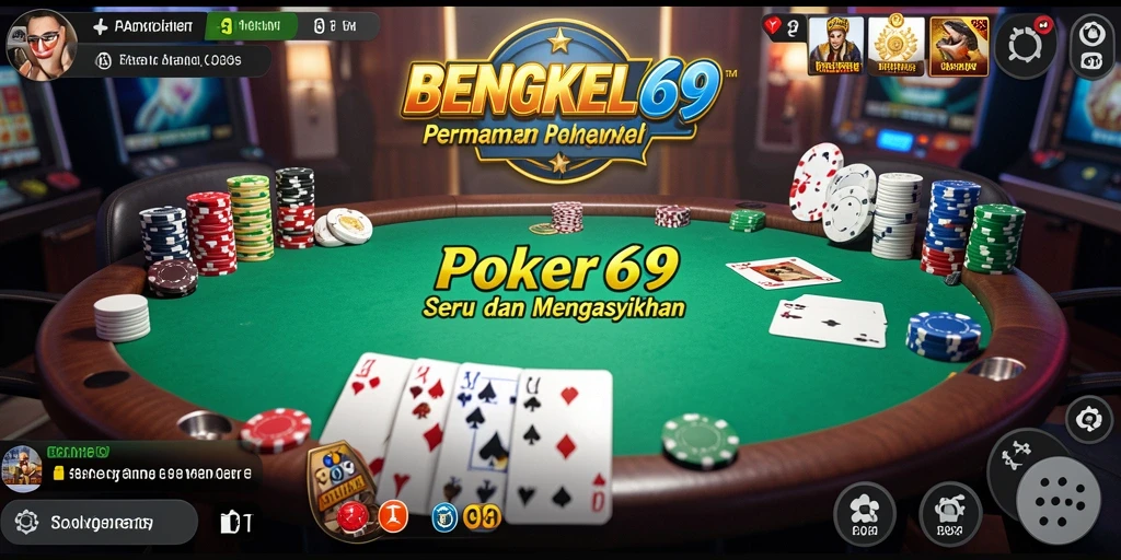 Screenshot gameplay BENGKEL69 yang menunjukkan keseruan permainan Poker.