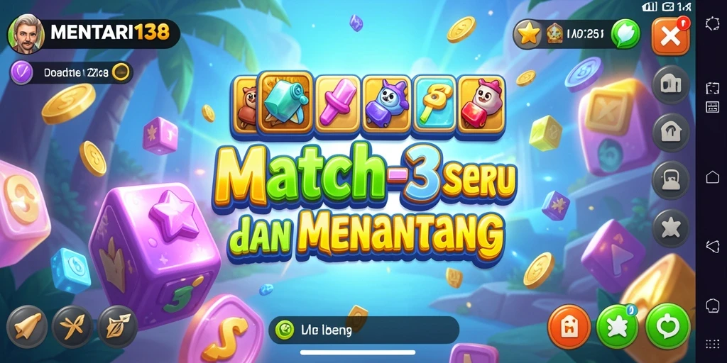 Tampilan gameplay seru dan menantang di MENTARI138.