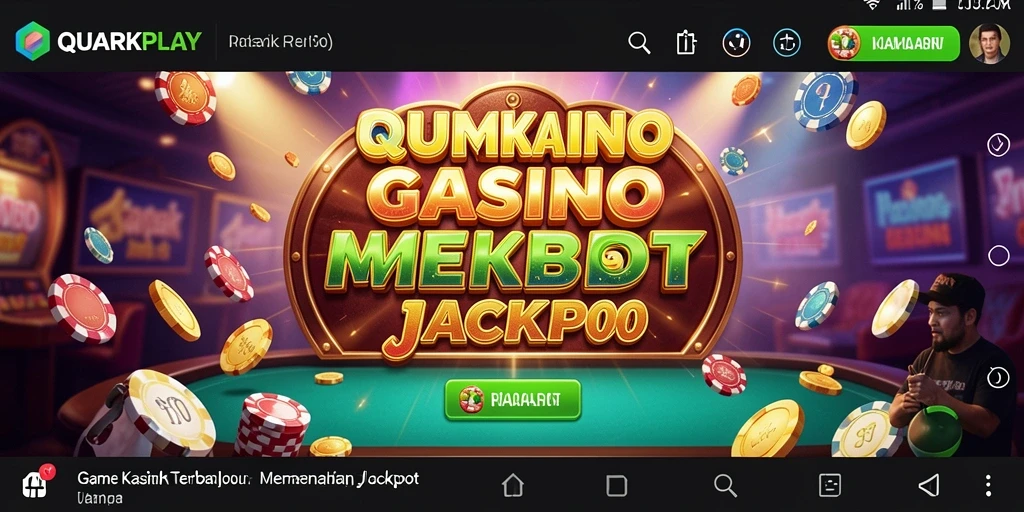 Tampilan gameplay QUARKPLAY dengan desain menarik dan fitur interaktif.