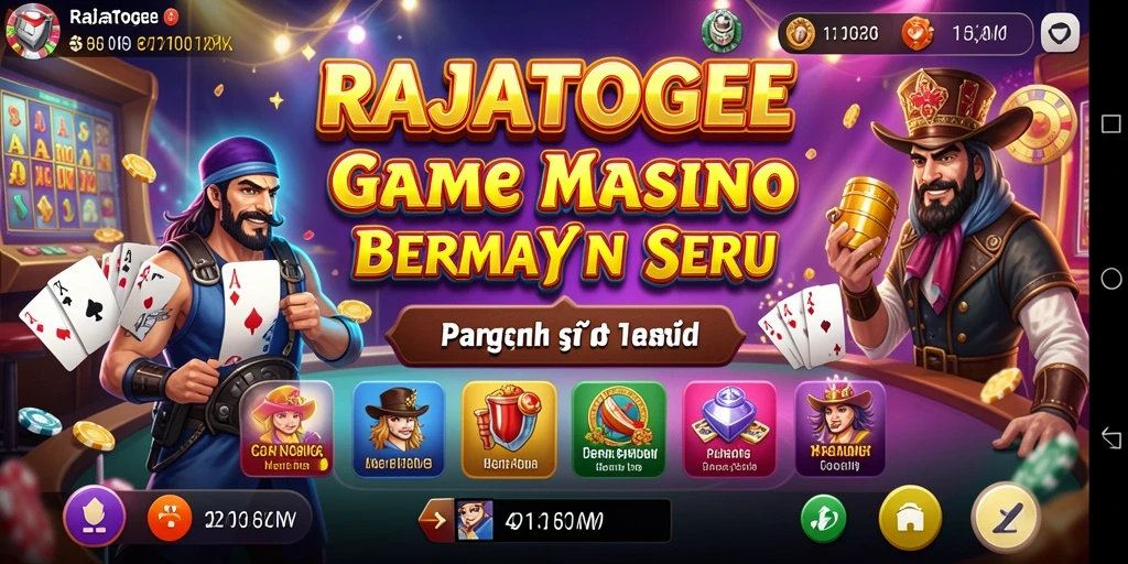 Tampilan menarik dari gameplay RAJATOGEL di dunia Kasino.